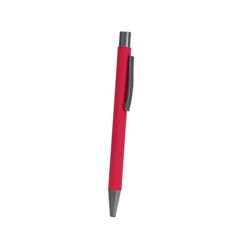 Silicon Coated Metal Pen - Red